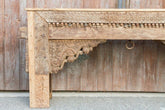 Antique Hand Carved Pillar solidwood Hall Side GUJARAT Table Brown
